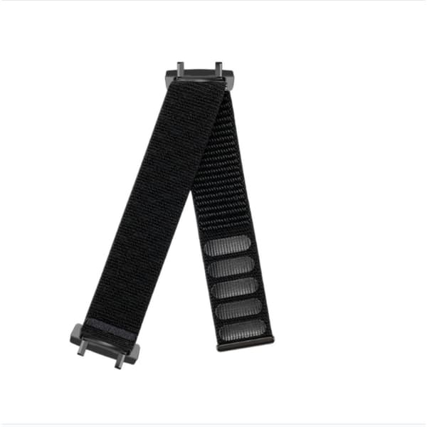Nylon Woven Strap kompatibelt med Amazfit T-Rex2 - Andningsbar Högelastisk Ersättningsrem Black Black