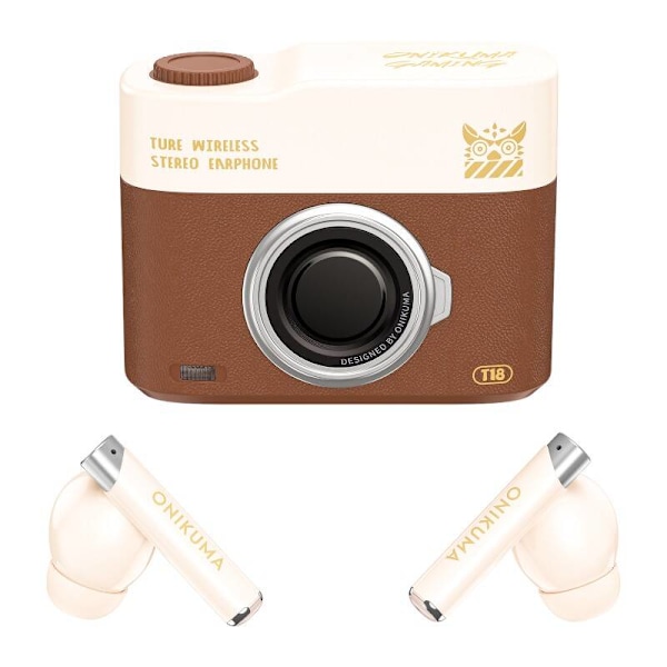 ONIKUMA T18 Bluetooth In-Ear-øretelefoner Brun
