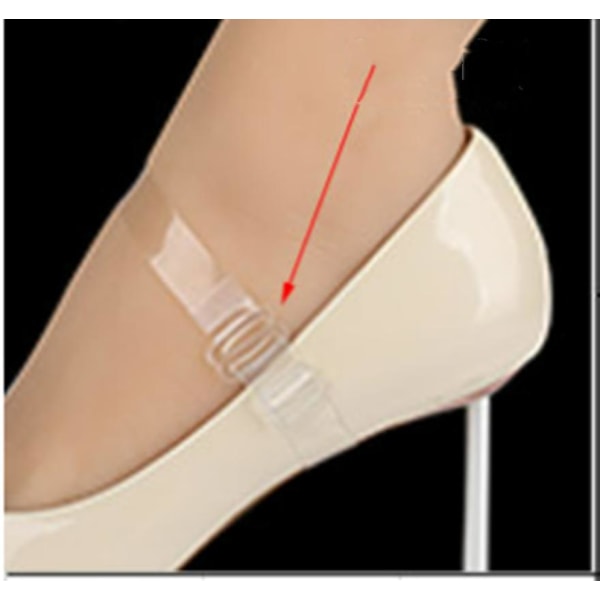 Usynlig rem til højhælede sko 1 par 15 mm TPU gennemsigtig