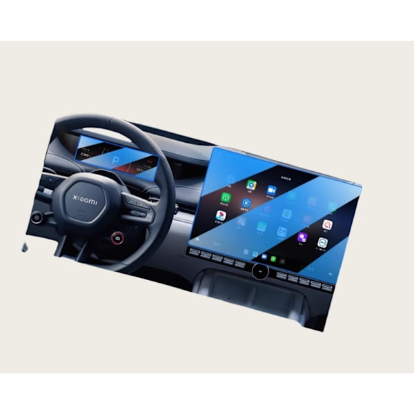 Xiaomi SU7 Navigation & Instrument Panel Skärmskydd i härdat glas