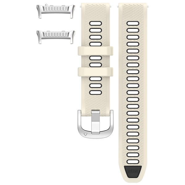 Silikone urrem til Huawei Watch D2 Beige+sort