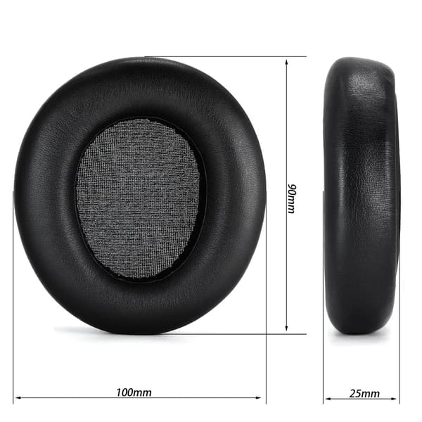 2 stk. ørepuder - Kompatibel med SteelSeries Arctis Nova Pro Wired, Nova 7, 3, 1 Black Black