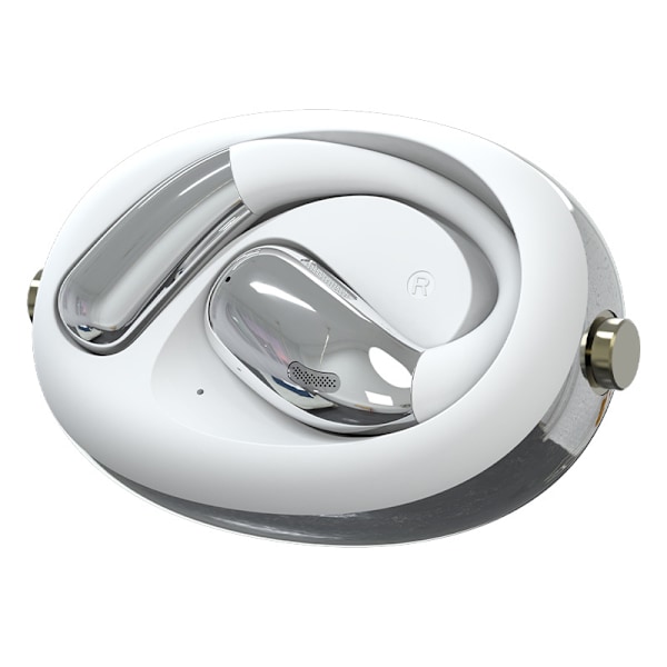 AI Oversættelses Earbuds - Hvid A60 Open-Ear Trådløs Bluetooth Hvid