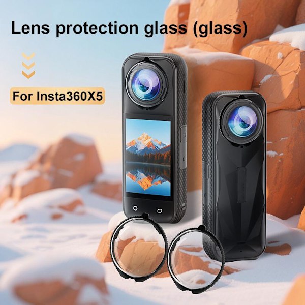 Roterande linsskydd för Insta360 X5 - Förbättrat skydd
