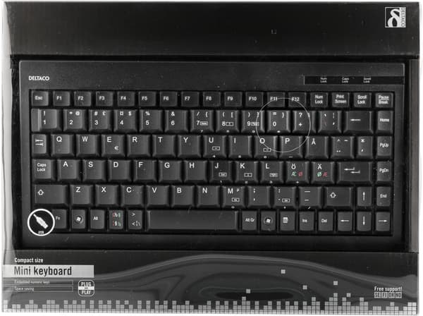 Kvalitativt minitangentbord, 89 tangenter, nordisk layout