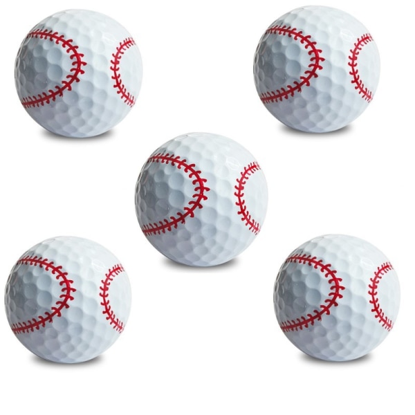 Golfbollar för golf som tränar baseball stil 5-pack