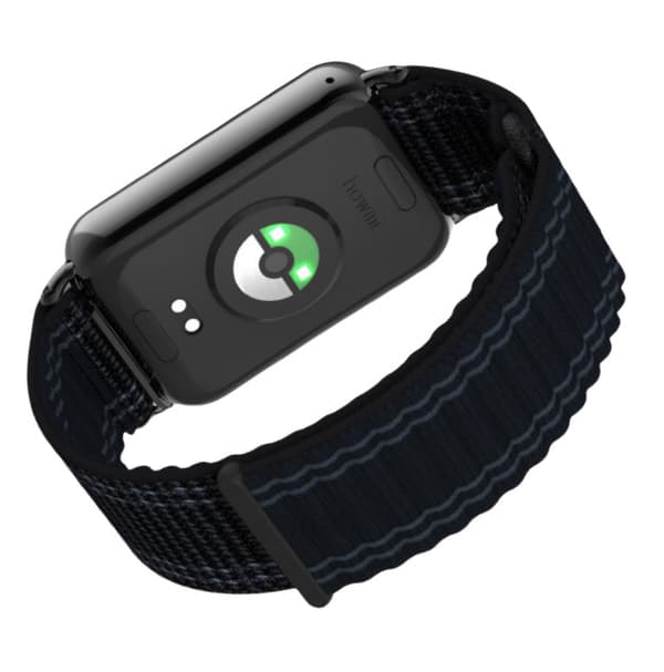 Nylon Wave Tank Kæde Loop Rem til Xiaomi Band 9/8 Pro Black Black