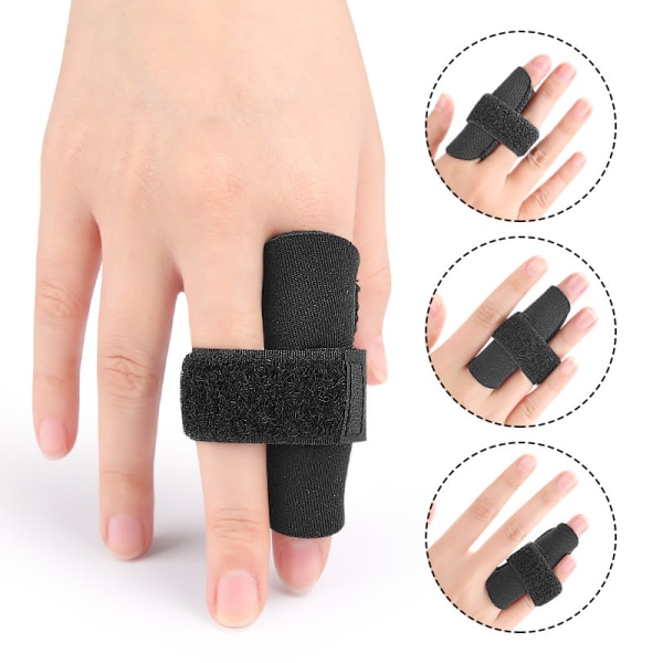 Justerbare Finger Splint Brace Fingerbeskyttere M