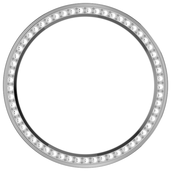 Huawei Watch GT5/GT4 41MM skyddsfodral med strassdetaljer Silver