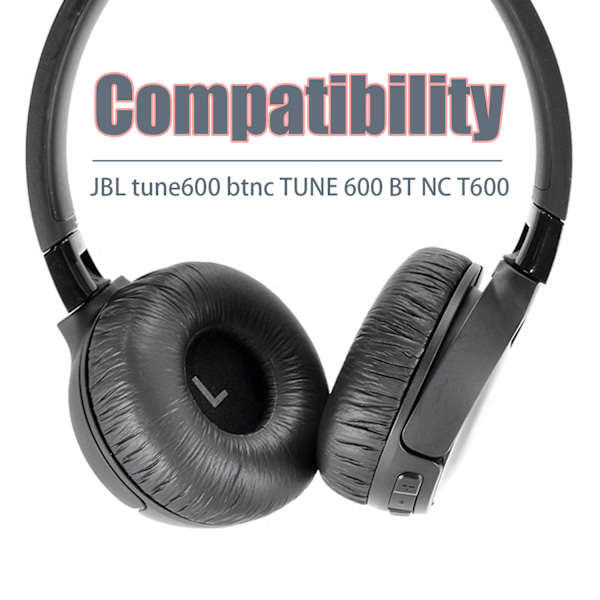Udskiftningsørepuder 1 par til JBL TUNE 600 BTNC TUNE 600 BT NC T600 Sort