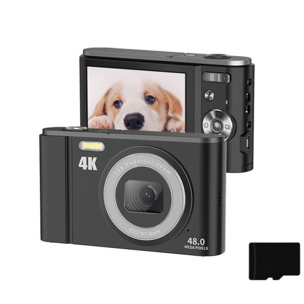 INF Digitalkamera 4K 48MP 16 x zoom 2,8-tumsskärm