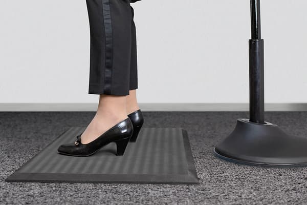 Ergonomisk ståmatta, 510 x 810 mm, svart
