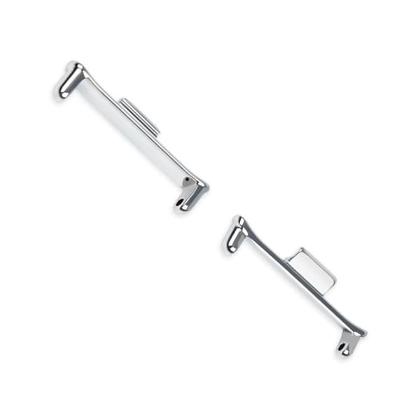 20mm Rostfritt Stål Klockarmbandsanslutning för Mi Band Silver Silver