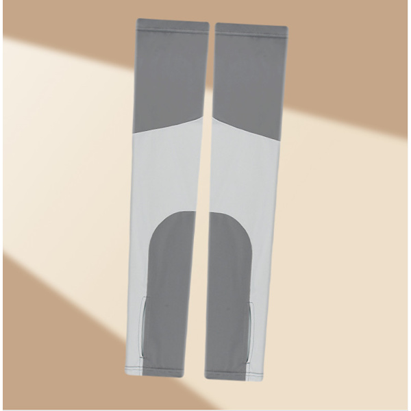 Patchwork Arm Sleeves til sommer solbeskyttelse Grey S Grey S