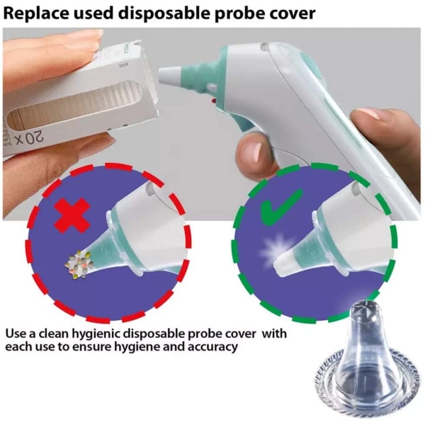 INF Beskyttelse til øretermometer Braun ThermoScan 20-pak