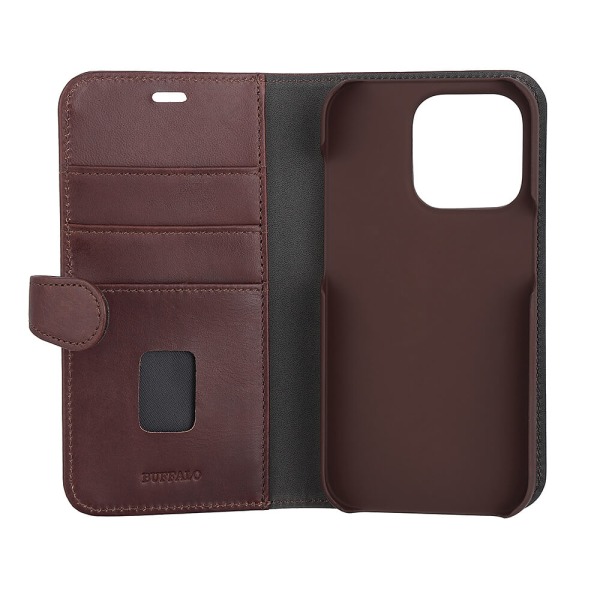 Mobilfodral 2-i-1 3 Kortfack Brun - iPhone 14 Pro