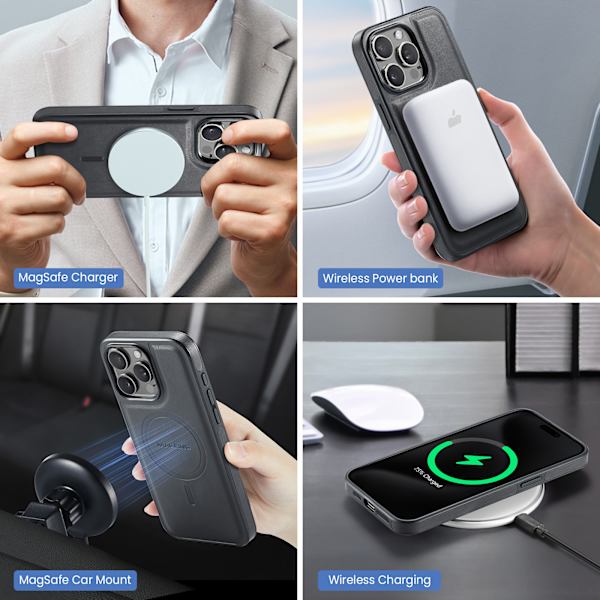 Magnetiskt Fodral för iPhone 16 Pro Max - Svart