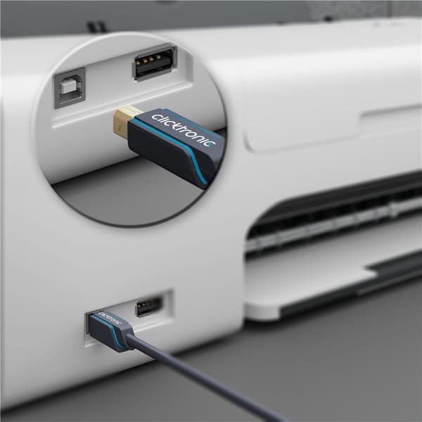 USB-A til USB-B 3.0 adapterkabel