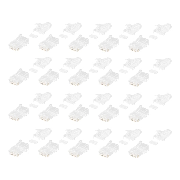 RJ45 connector for slim patch cable, Cat6a, 28AWG, 20pcs