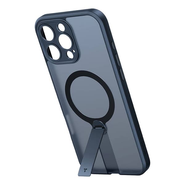 Torras Pstand Spin -kotelo iPhone 16 Pro:lle (musta)
