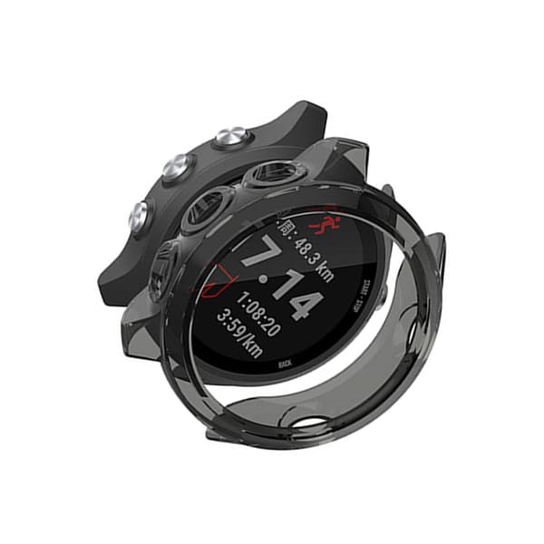 Kompatibelt med Garmin Forerunner stilfullt skyddsfodral Black Black