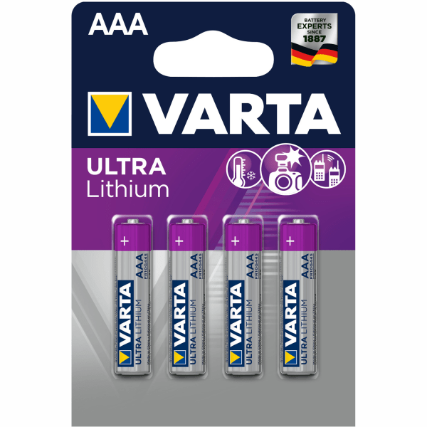 Varta Ultra Lithium AAA / LR03 Batteri 4-pack