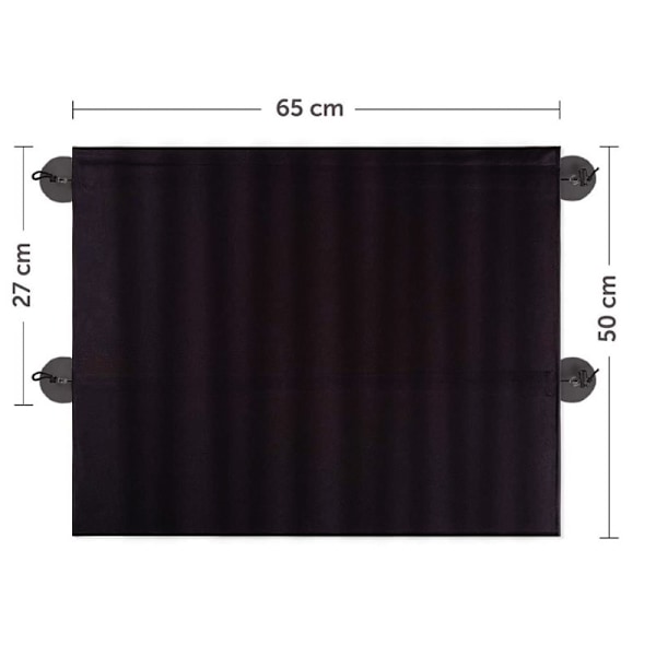 2-pack solskydd för bilens sidorutor model 1