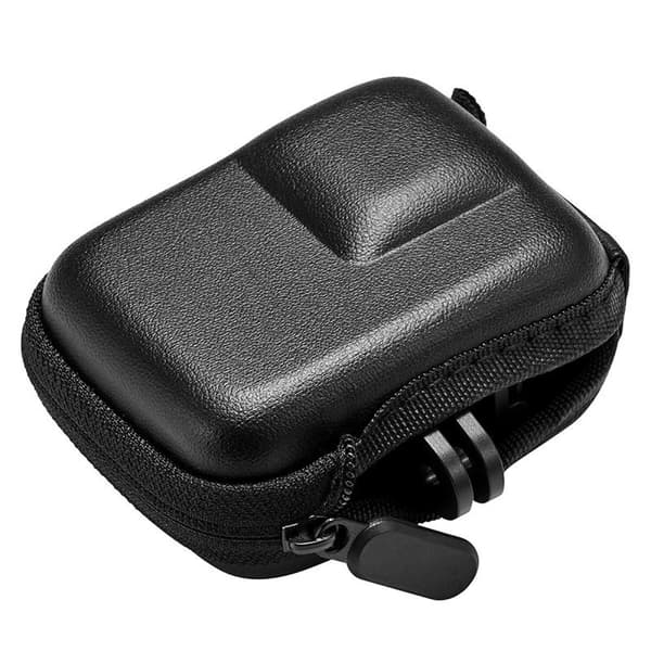 PU-etui til actionkamera, kompatibelt med Action 6, Action 5 Pro, Action 4 og Action 3, med plads til stativ