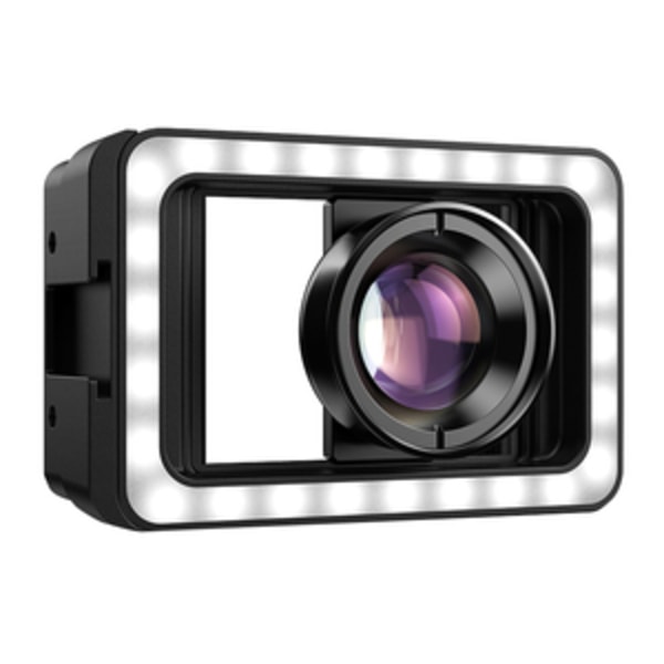 Mobillins APEXEL APL-HB100FL23 100 mm makro med LED (svart)