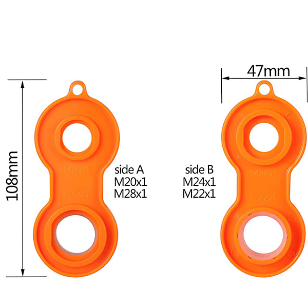 Sprinkle kran luftare Verktyg Skiftnyckel Sanitär reparationsverktyg Orange
