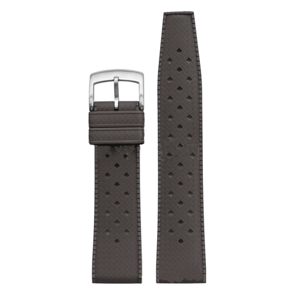 Klockarmband med Svart Spänne för Swatch Mörkbrun 22mm