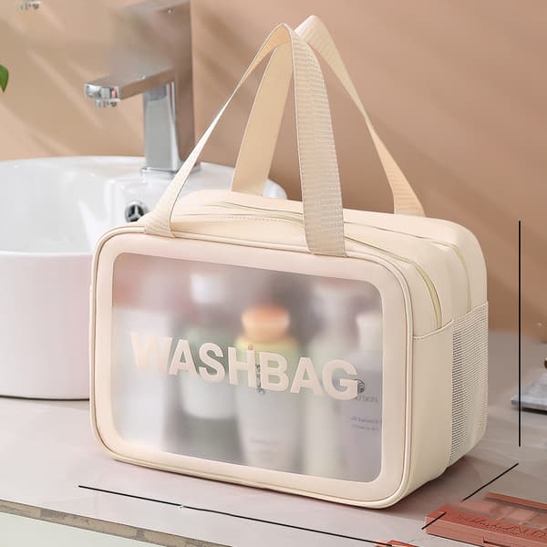 Necessär med Dubbla Lager White L White L