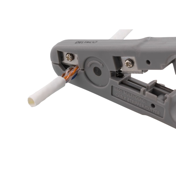 Universal cable stripper, cutting function, grey
