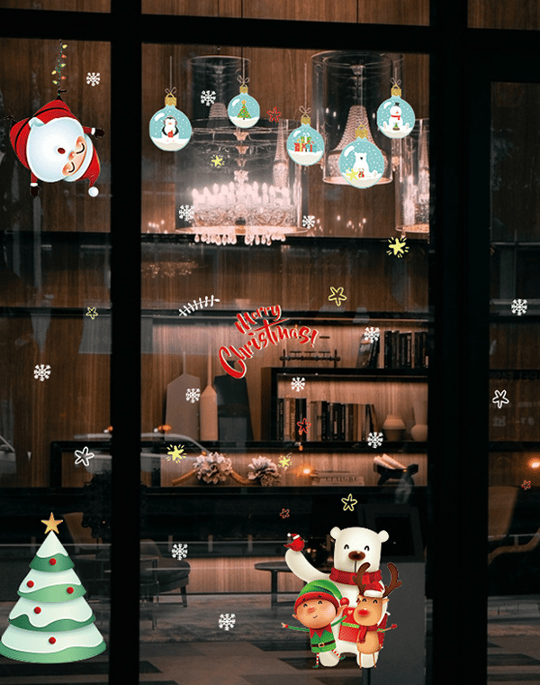 Stickers med julmotiv 2-pack