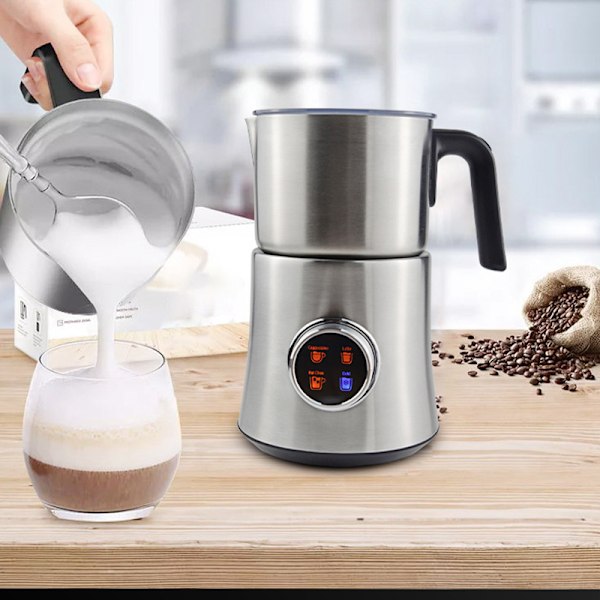 Automatisk Mælkeskummer MF06S Rustfrit Stål Base - 900ml