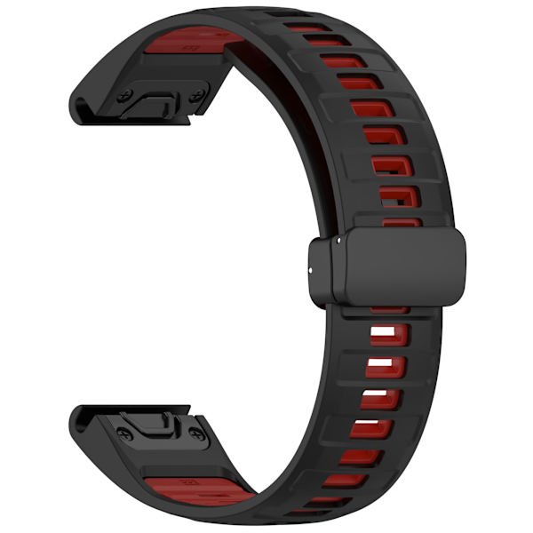 Urrem til Garmin Smartwatch Sort+rød 20 mm
