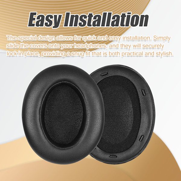 INF Vaihdettavat kuulokkeet soljella Sony WH-XB910N:lle Musta