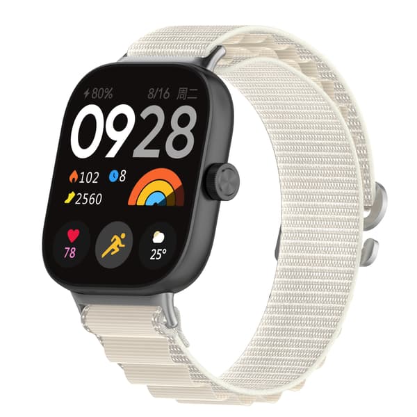 Nylon Sportrem til Redmi Watch 5 White White