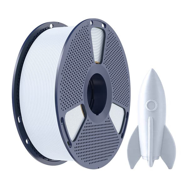 Sunlu PLA High-Speed-filament, vit – för FDM 3D-skrivare med snabb utskrift och effektiv kylning