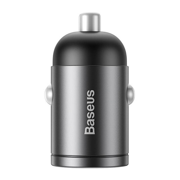 Baseus Tiny Star Mini Quick Charge Billaddare USB Port 30W Grå