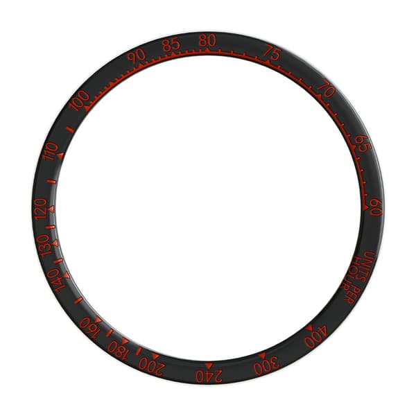 Sort og rød Bezel Ring til Fenix 8 (43mm) - Farverig Udgave