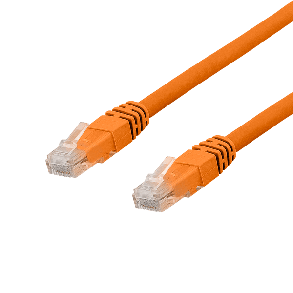 U/UTP Cat6a patch cable, LSZH, 2m, orange
