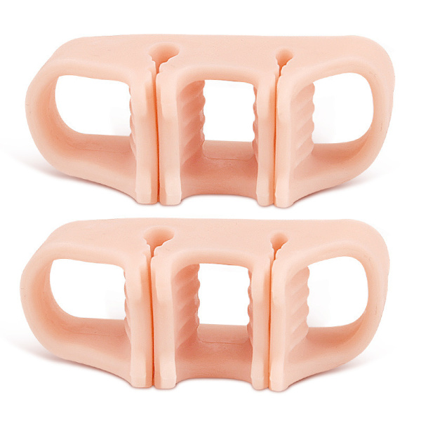 Trehåls tåseparator för flip-flops hud