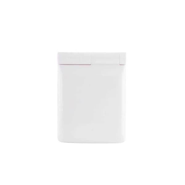 8 LED-lys Folde Makeupspejl - Bærbart og Kompakt Toiletbordsspejl White White