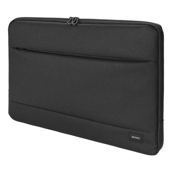 Laptop sleeve, for laptops up to 15.6", polyester, black