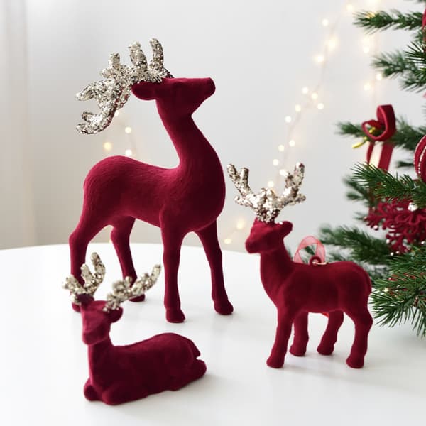 Stor Jul Ren Prydnad - Festlig Bords- & Träddekoration