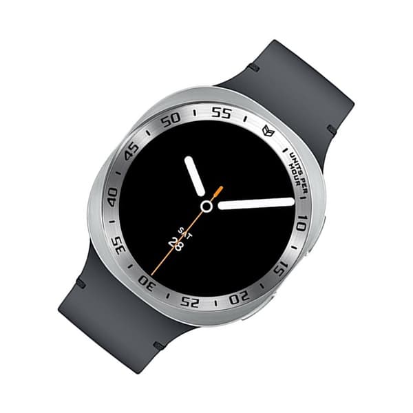 Rostfritt stål Bezel Ring kompatibelt med Samsung Galaxy Watch8 40mm - Förbättra din klockstil Silver + Black Silver + Black