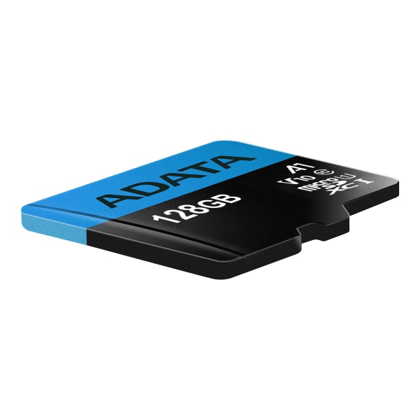 64GB MicroSDXC card w/ SD Adapter, UHS-I, Class 10, A1, blue