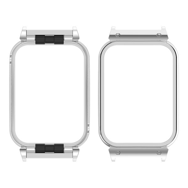 Kellon kehys Xiaomi Band 8 Prolle - 20 mm:n metallikehys Hopea