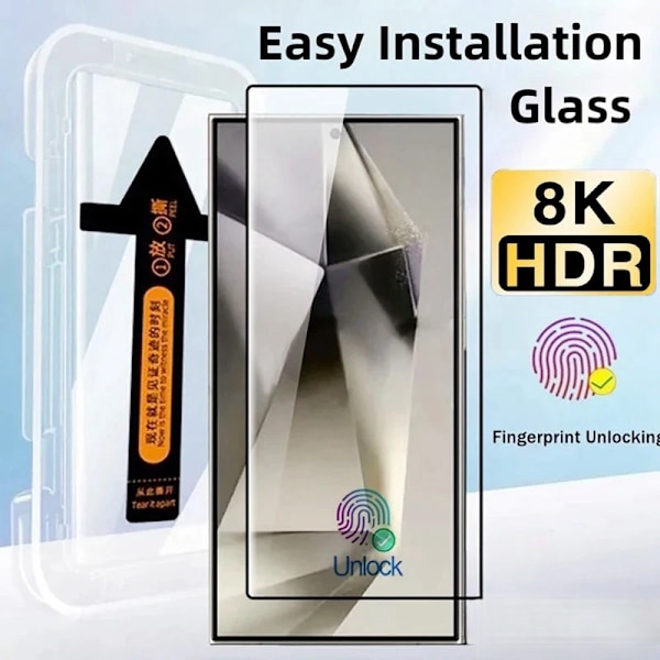 Heltäckande härdat glas för Samsung Galaxy S24 Ultra